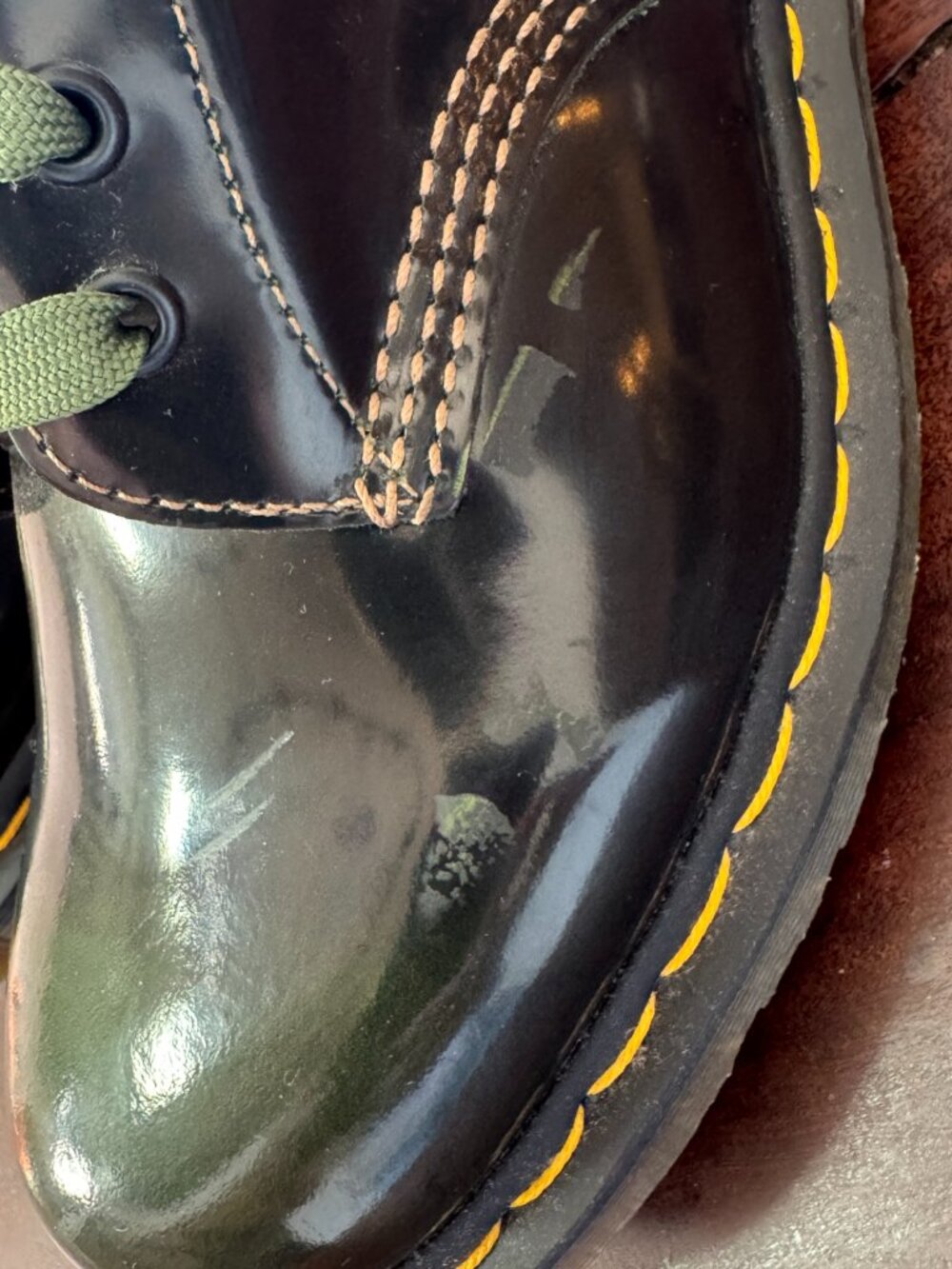 Dr. Martens x The Clash 1460 Boots Black Patent Leather Sz US Mens 7/Women’s 9 - Picture 10 of 13